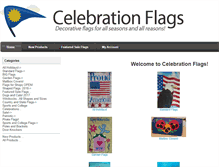 Tablet Screenshot of celebrationflags.com